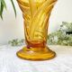 Vintage amber glass vase