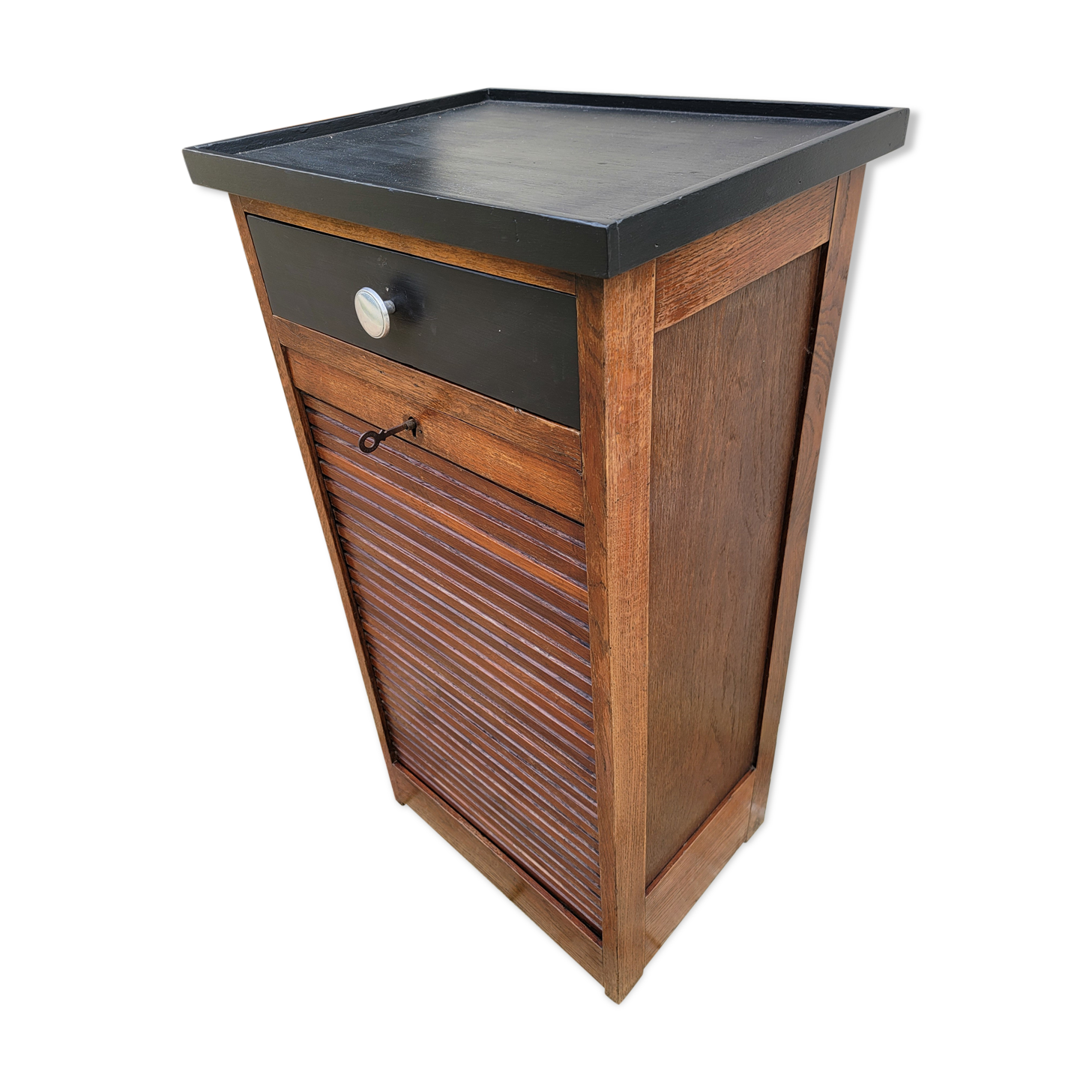 Vintage curtain binder cabinet