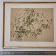Vintage impression after a work by Raoul Dufy – Orchestra - 45 x 36 cm