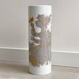 XL Scandinavian vintage Björn Wiinblad vase Sammuramat, Rosenthal, gold decor