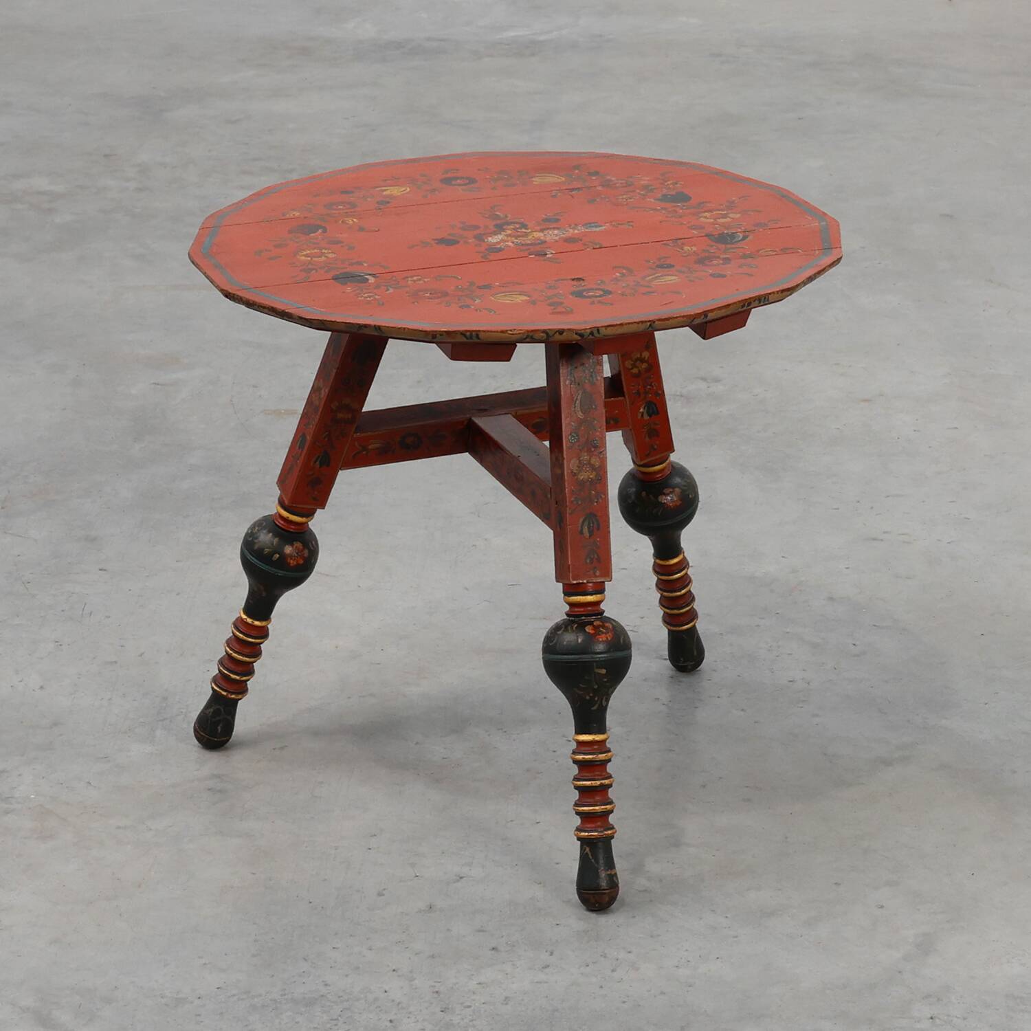 Early 19th century Hindeloopen side table, The Netherlands