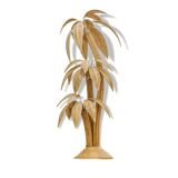 Large rattan “coconut/palm tree” floor lamp