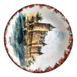 Plate "Josselin Castle decoration". Morbihan.