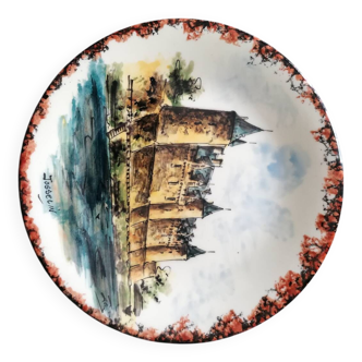 Plate "Josselin Castle decoration". Morbihan.