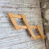 Pine wall coat rack 1980