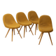 Ensemble de 4 chaises de salle à manger par Frantisek Jirak, Tchécoslovaquie, années 1950