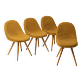 Set of 4 dining chairs by Frantisek Jirak, Czechoslovakia, 1950s