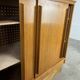 50s sliding door sideboard, wood, vintage