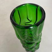 Vintage Murano vase , Emerald Green decorative made in Italy