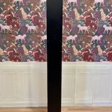 Black steel floor lamp