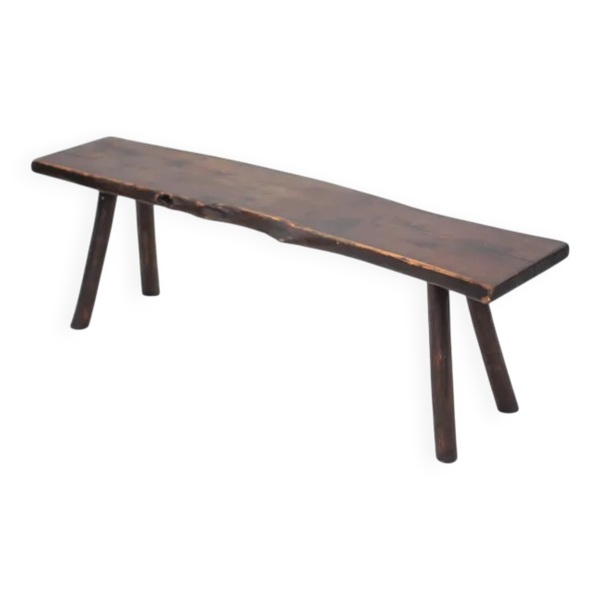 Banc bois brutaliste vintage, banc de ferme, hall d'entrée, décoration intérieur