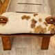 Cowhide stool from 1970