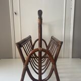 Rattan magazine holder