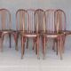 Six bistro chairs, by KOHN, 1925 - not Thonet -