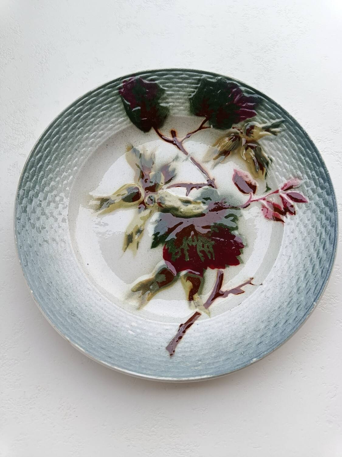 Barbotine dessert plates