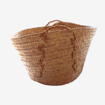 Panier a linge vintage avec poignées