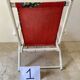 4 vintage garden chairs from the 70s with original floral fabric.