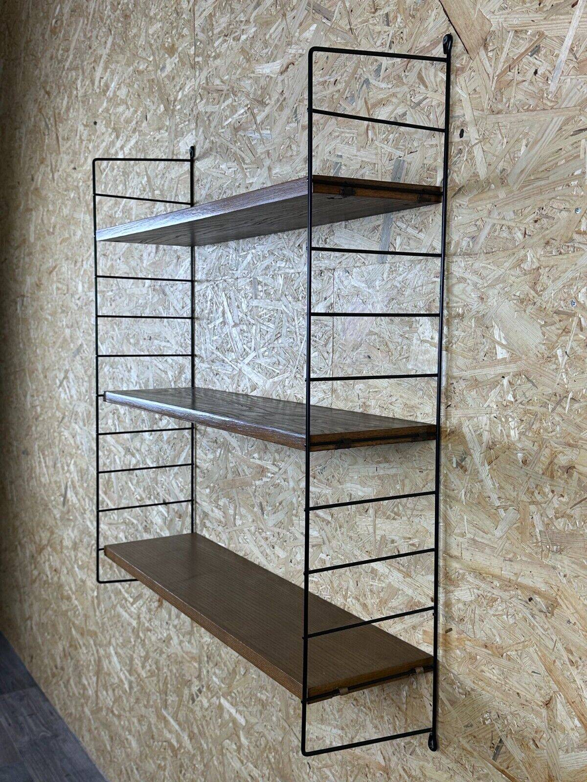 60s 70s oak string shelf module by Kajsa & Nils "Nisse" Strinning Sweden