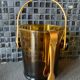 Vintage Amber Glass Ice Bucket