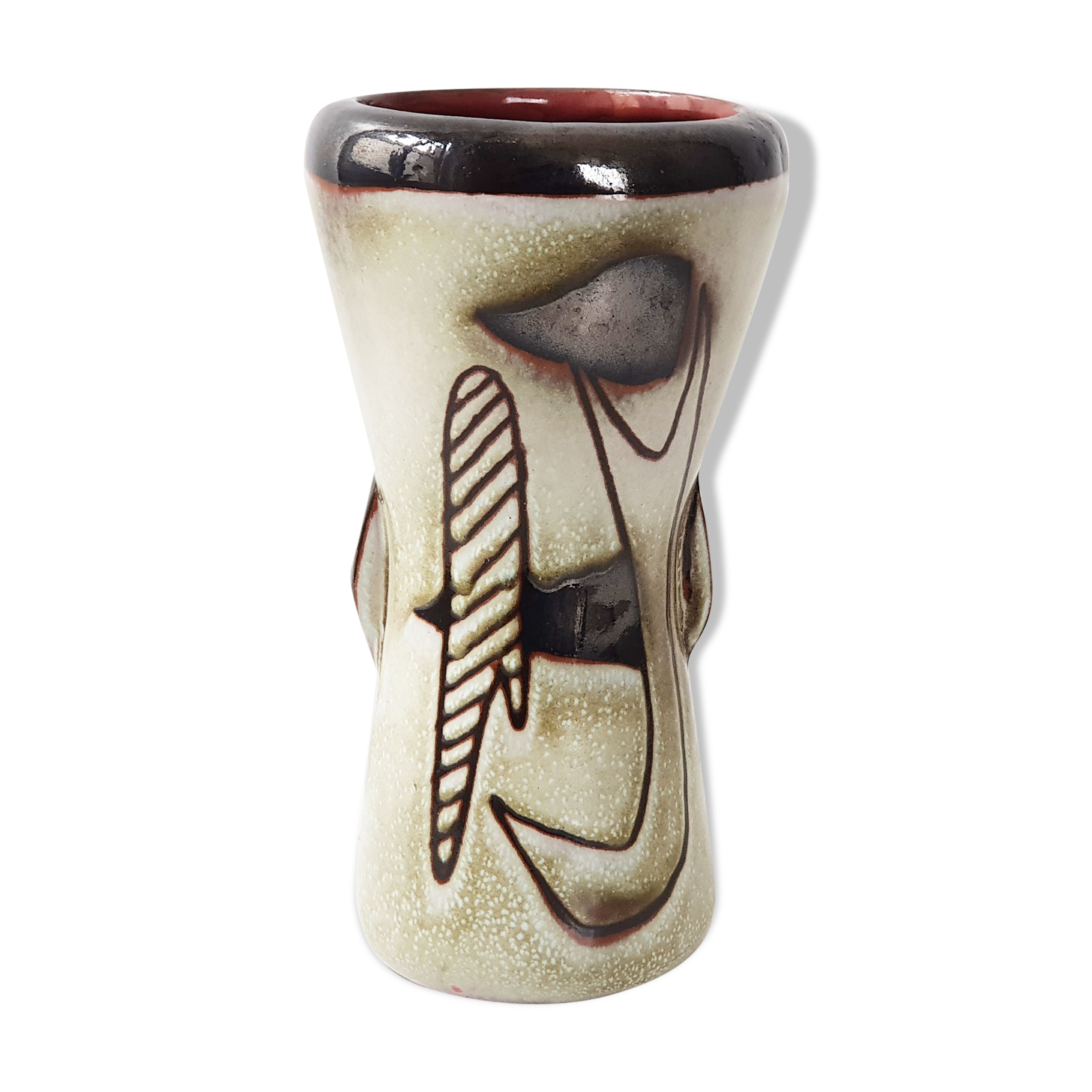 Vase en grès vintage 1960