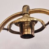 Art nouveau gilded bronze lamp signed Muller Frères