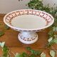 Antique compote dish in Gien earthenware.