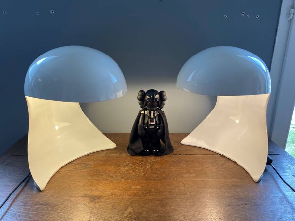 Paire de lampes Dania de Dario Tognon par Artemide vintage 1969
