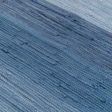 Scandinavian hand woven rag rugs - a pair of gallery rugs.