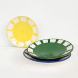 Assiette moyenne - SOL bordure jaune