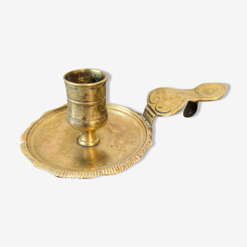 Brass cellar rat candle holder