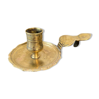 Brass cellar rat candle holder