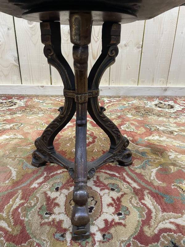 Fauteuil de bureau de bateau en acajou tournant