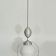 Opaline light hanging lamp with pulley