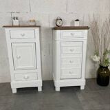 Pair of old bedside tables