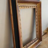 Cadre doré style barbizon en bois