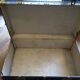 Old wooden brass leather trunk