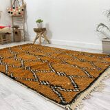 Handmade Moroccan Berber carpet 247 x 150 CM