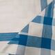 Damask tablecloth with blue and white checkers 1m60 x 1m90