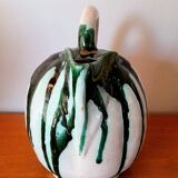 Glazed ceramic melon pitcher