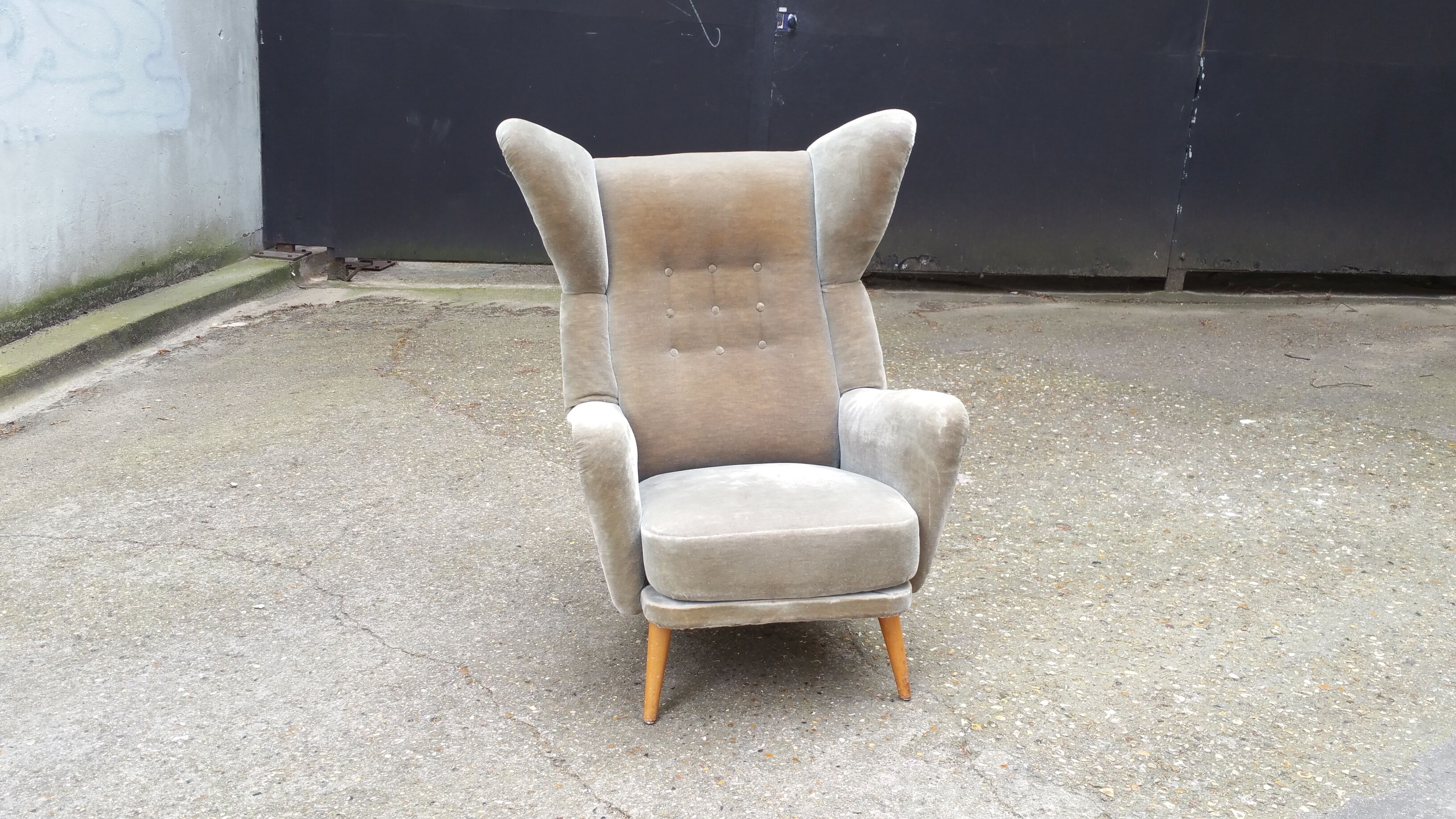 Exceptional Chair has ears Wingback chair years 50