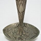 Lamp art deco bronze patina gray silver