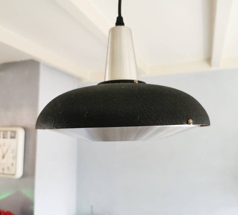 Retro 1970s metal suspension LAKRO Amstelveen