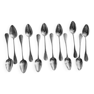 Silver plated dessert spoons