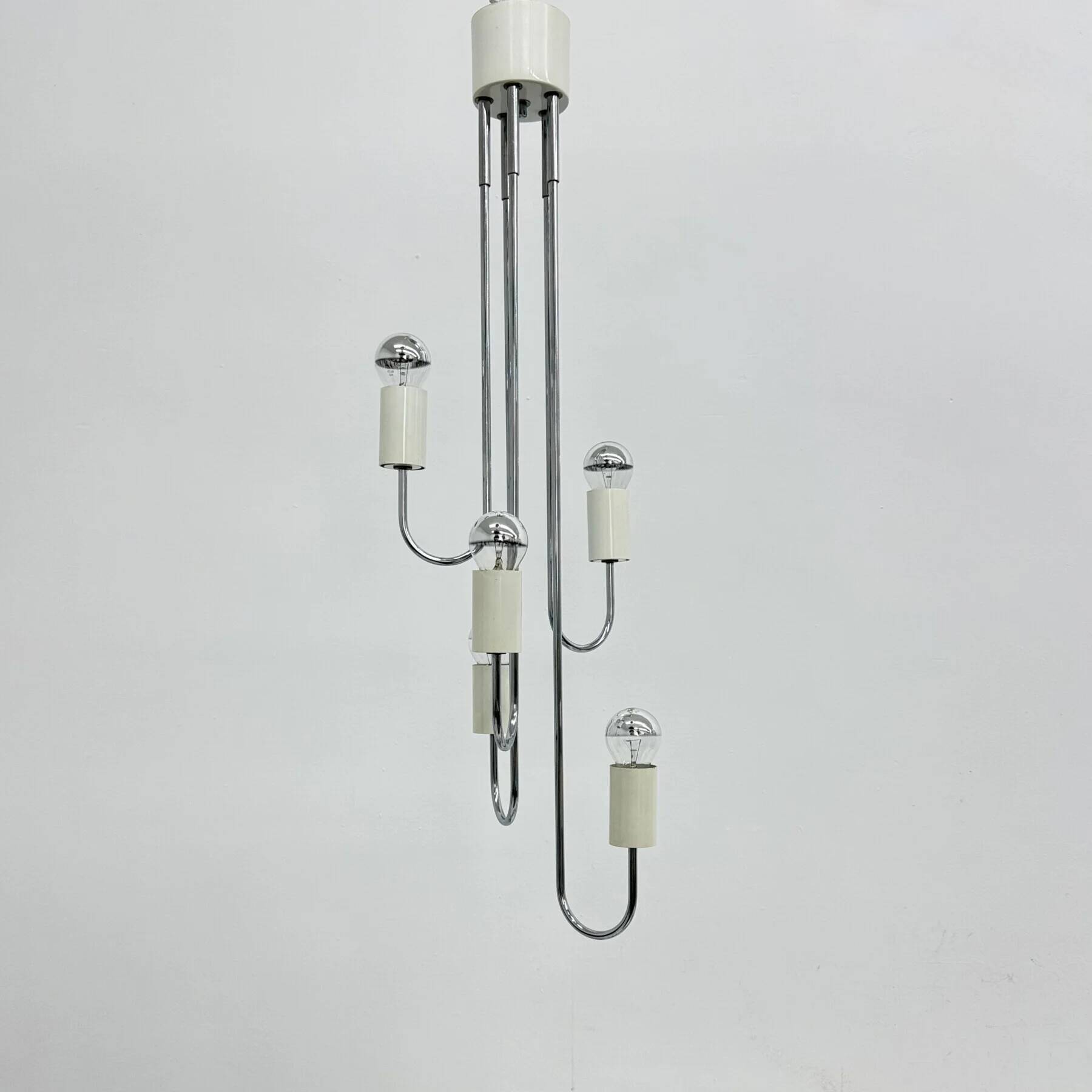 Suspension du milieu du siècle par Gaetano Sciolari, années 1970, Italie