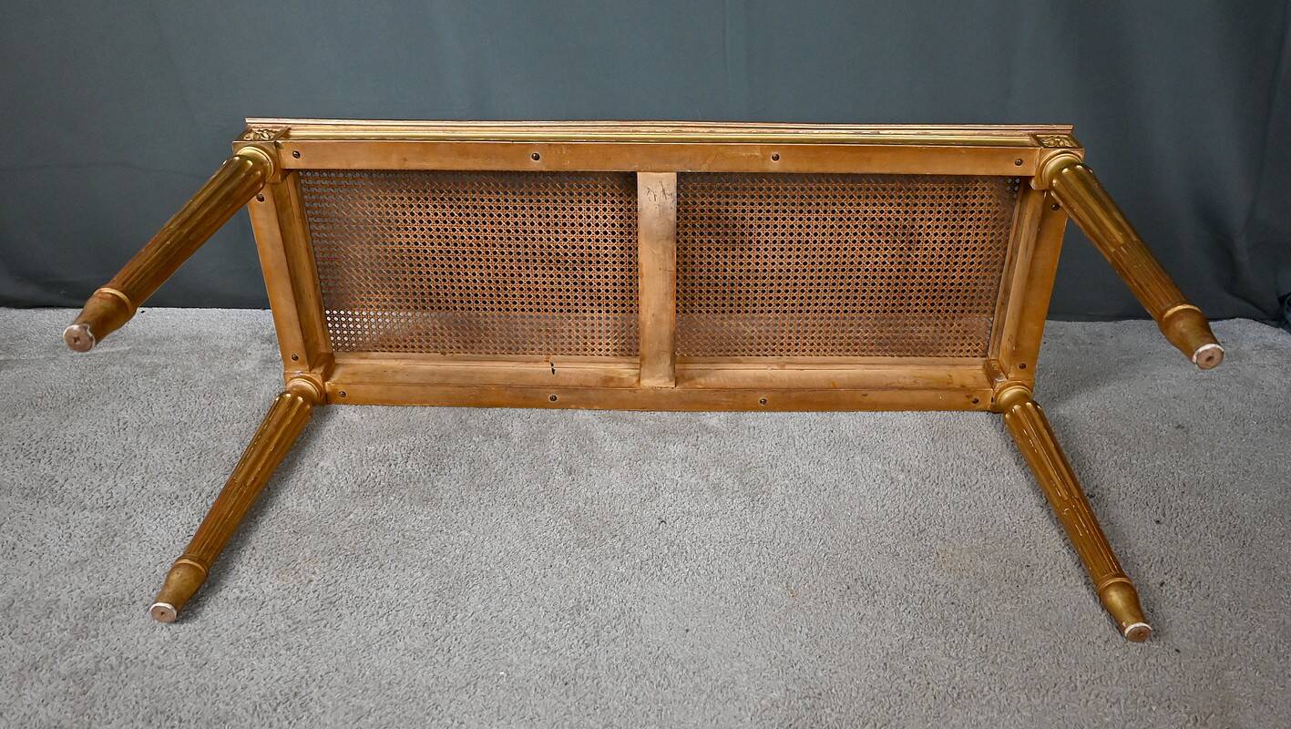 Golden Wood Bench, Louis XVI style – Early 20th century