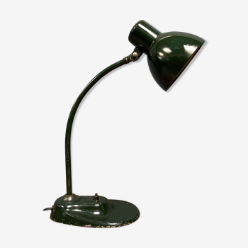 Dark green Kandem Bauhaus desk lamp model 1087 from the 1930s