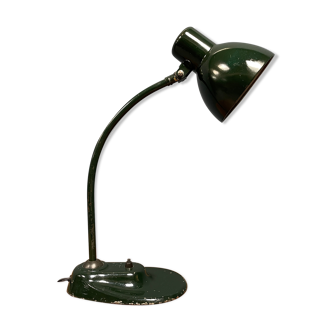 Dark green Kandem Bauhaus desk lamp model 1087 from the 1930s