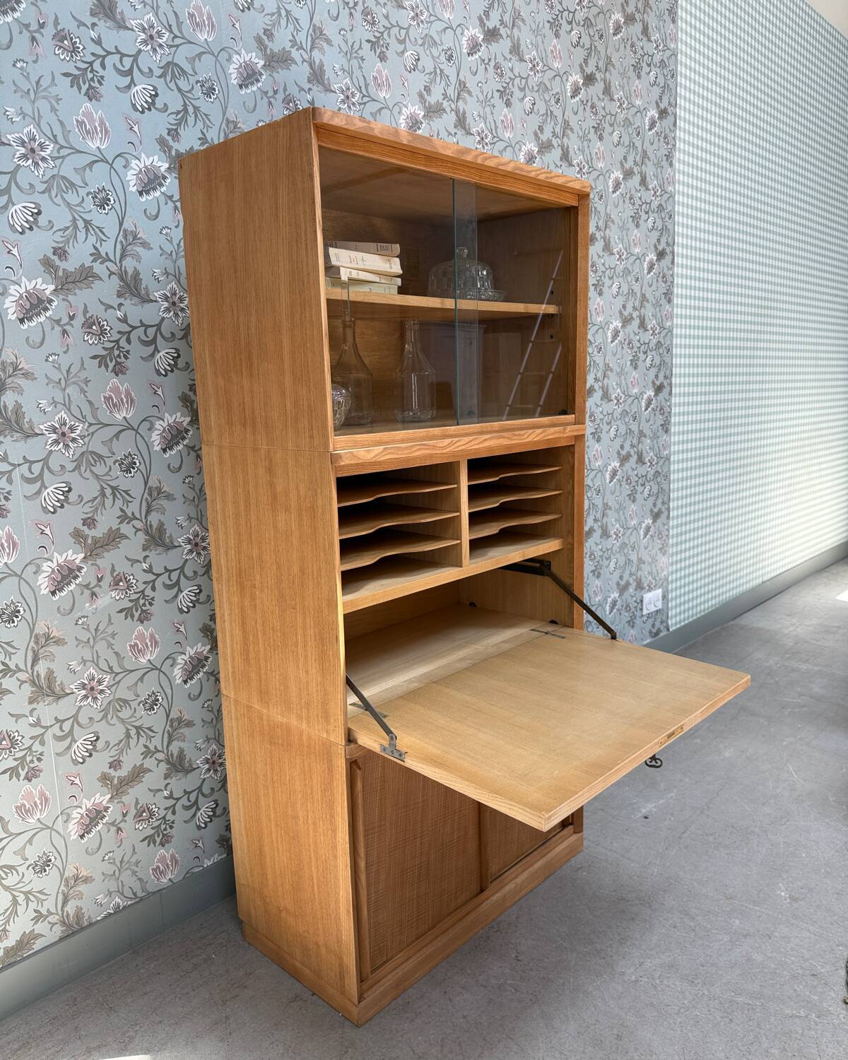 60s-70s oak secretary desk (renovated)