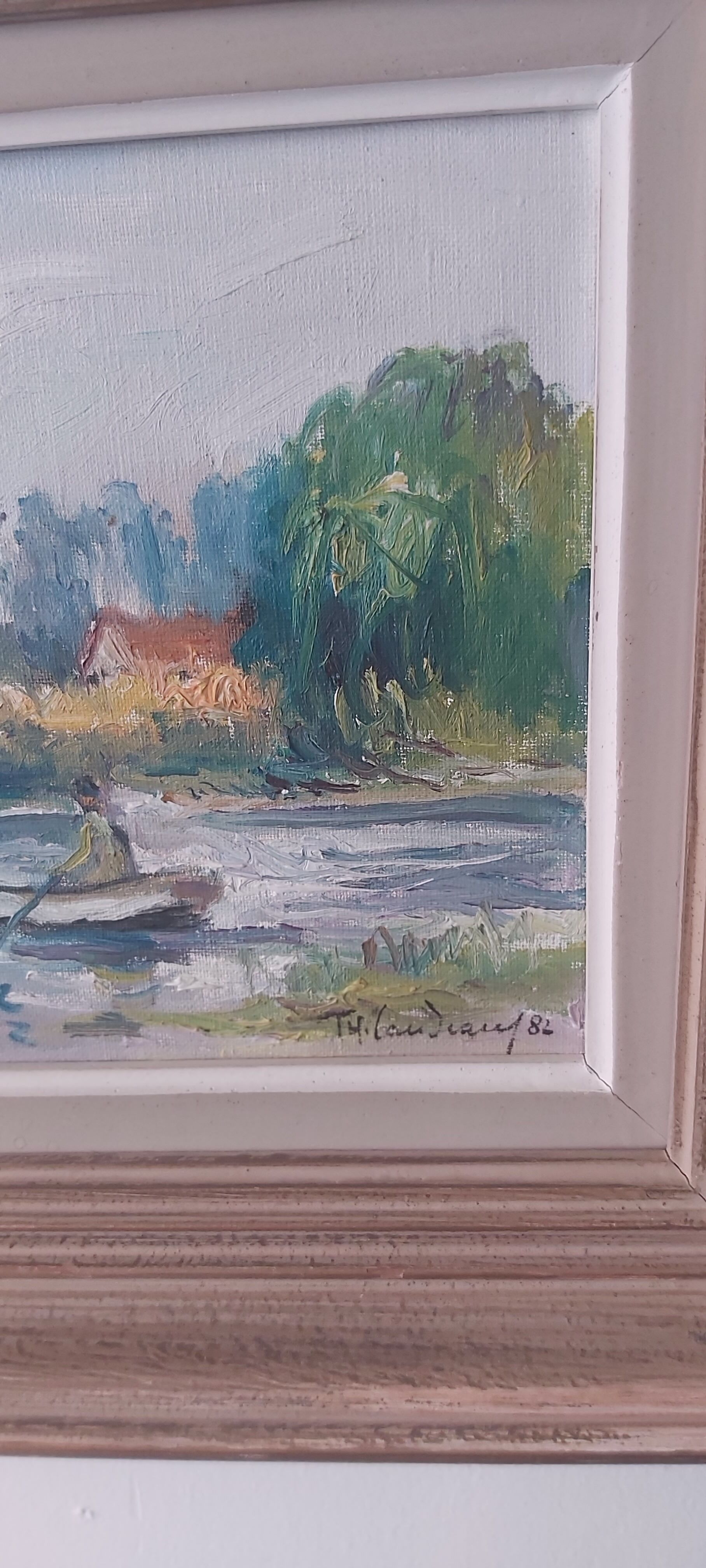 Landscape oil on canvas signed