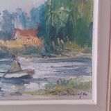 Landscape oil on canvas signed